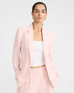 Express Signature Crepe Open Front Blazer