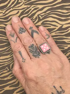 Zion-Pink Dice #5 Ring