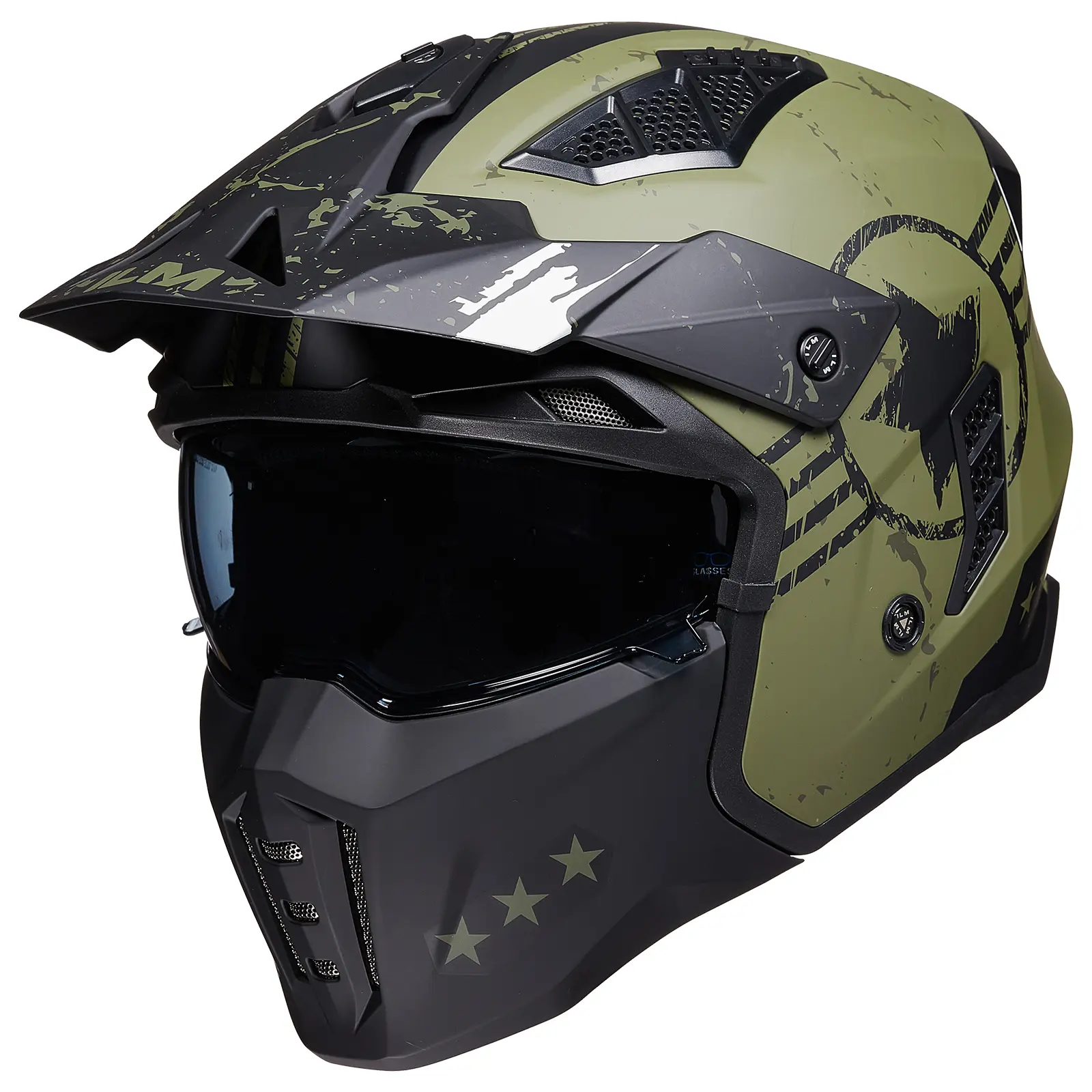 ILM Open Face Motorcycle 3/4 Half Helmet Model Z302