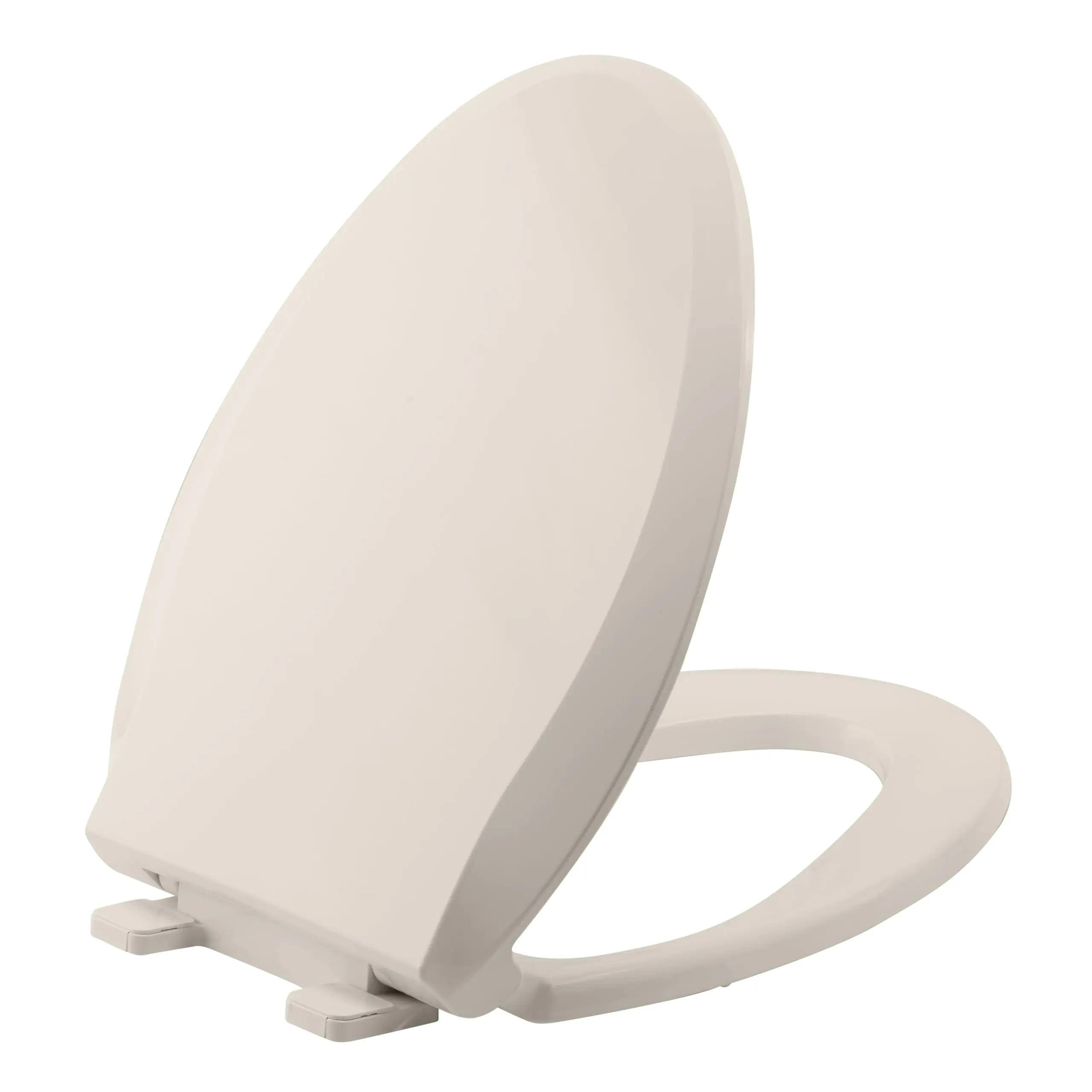 Elongated Toilet Seat with Quiet-Close Lid - Safe PP Material, Easy Installation & Release with Hardware for Effortless Use