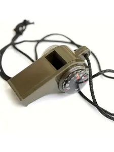 1PC outdoor multi-function three in one whistle life-saving whistle with compass thermometer Survival Gear Survival Tools