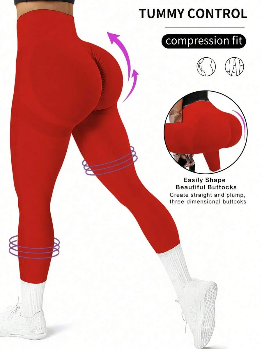High Waisted Leggings For Women,Compression Tummy Control Lifting Slim Leggings,Quick-Drying 4-Way Stretch Yoga Running Fitness Pants