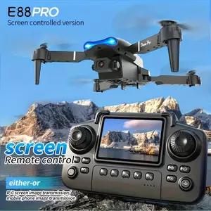 E88PRO Smart Drone Equipped with Dual HD Cameras – An Ideal Gift for Beginners, Perfect for Christmas, Ski Trips, Halloween and Other Festivals Folding Quadcopter Quadcopter Quadcopter Foldable drone with 4k camera drone