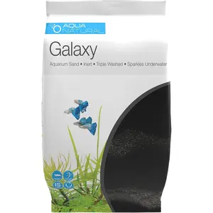 20lb Galaxy Sand Substrate for Aquascaping Aquariums Vivariums and Terrariums Black