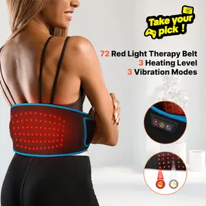 SHINE WELL Cordless Red Light Therapy Massage Belt with Heating, Shoulder Waist Muscle Pain Relief, for body Recovery and comfort deals for you days back comfy Christmas gifts