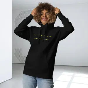 F*ck Off Morse Code Hoodie, Unisex Hoodie for Everyone, Yellow Front Print