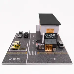 Hot wheel Ramen Shop miniature Diorama Car Garage