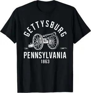Gettysburg Pennsylvania 1863 Battlefield War Civil History T-Shirt