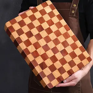Camping Acacia Cutting Board — Kitchen Cutting Block — Crafted from Sustainable, End-Grain Acacia Wood
