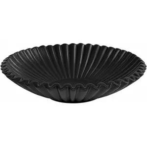 Black Small Decorative Bowl for Home - Stylish Purse/Key Bowls for Entryway Table - Black Bowl Decor - Artificial Resin Centerpiece Bowls