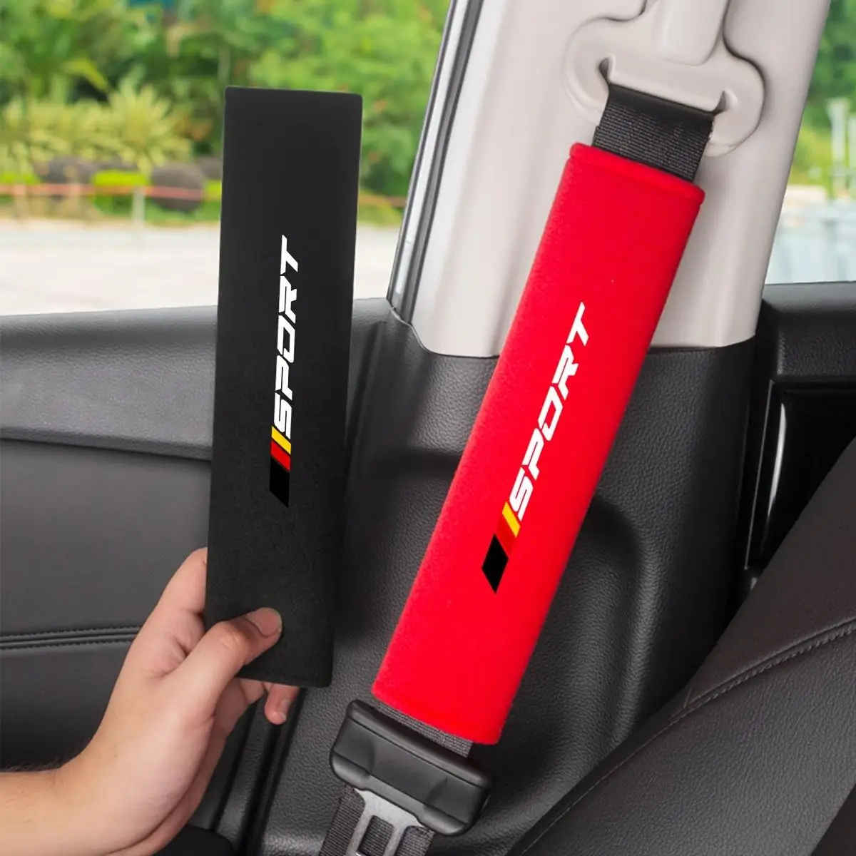 Car Seat Belt Shoulder Pad, Breathable Car Seat Belt Cover, Anti-slip Car Interior Seat Belt Shoulder Pad for Men & Women