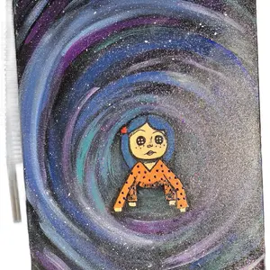 16x20 Coraline Canvas done with Acrylic Paint
