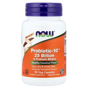 NOW Foods Probiotic-10™ 25 Billion, 50 Veg Capsules