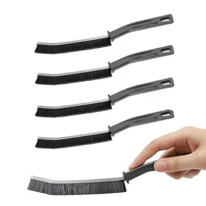 5 Pieces Crevice Cleaning Brush, Thin Gap Cleaning Brushes Crevice Cleaner Tool, Thin Hard Brush for Cleaning, Small Cleaning Brush for Kitchen,Bathroom,Household,Windows Groove,Faucet,Sinks bristle