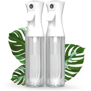 2 Count Continuous Spray bottle - Ultra Fine Spray bottle -| Hair spray bottle -| Hair styling, cleaning, Salon spray bottle - 2 packs 7.04oz / 200ml