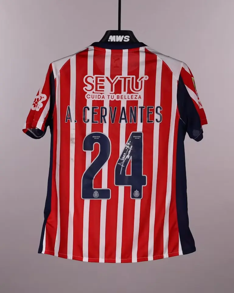 #24 Cervantes Chivas Red White Vintage Inspired Shirt, Retro Classic Design Apparel, Unisex Casual Top, Lightweight Comfortable Clothing, Trendy Everyday Streetwear, Gift For Friends And Family