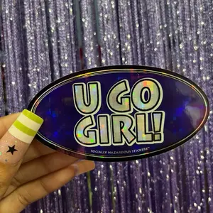 RARE Early 2000s Mcbling Holographic Vending Machine Car Stickers, Universal Durable Vehicle Exterior Decoration for Personalization, Easy Installation