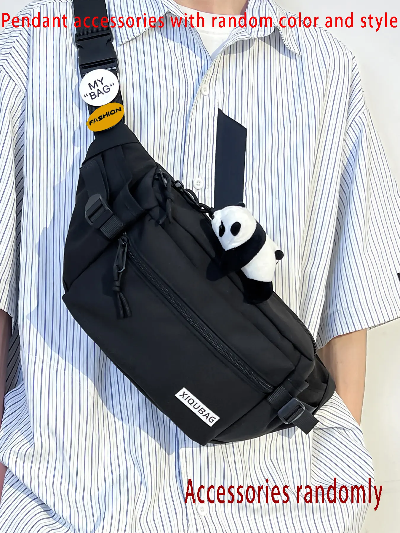 Men's Casual Fashion Sling Bag, Lightweight Durable Crossbody Bag, Simple Retro Style Crossbody Bag for Daily Commuting, Work and School, Versatile Bag