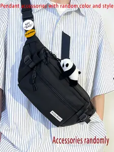 Men's Casual Fashion Sling Bag, Lightweight Durable Crossbody Bag, Simple Retro Style Crossbody Bag for Daily Commuting, Work and School, Versatile Bag