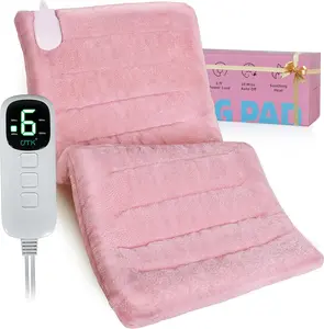 UTK Women's Electric Heating Pad for Menstrual Cramp Pain,Soft Flannel Fabric Machine Washable, 6 Heat Settings Infrared Heat Hot Compress Heat Pad