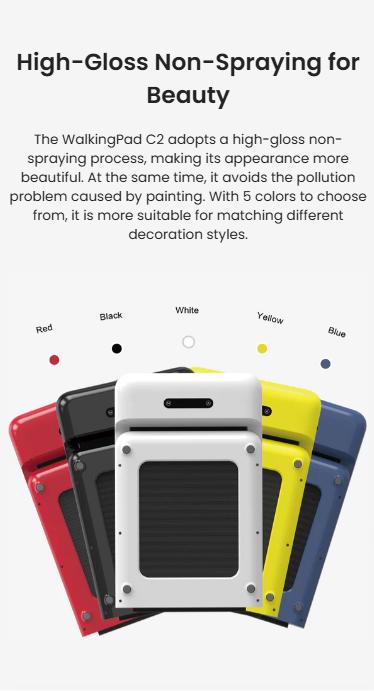 Walking Pad C2 Foldable Under Desk Treadmill For Home&Office, Lightweight, 12Month Warranty