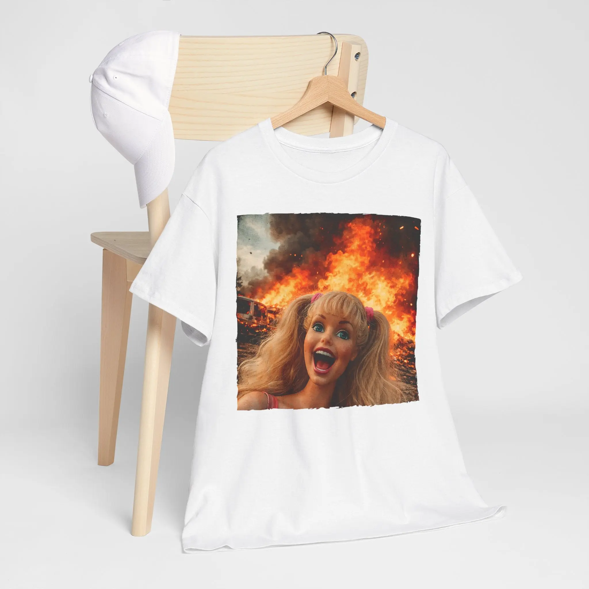 Vintage Doll Face Explosion Meme T-Shirt