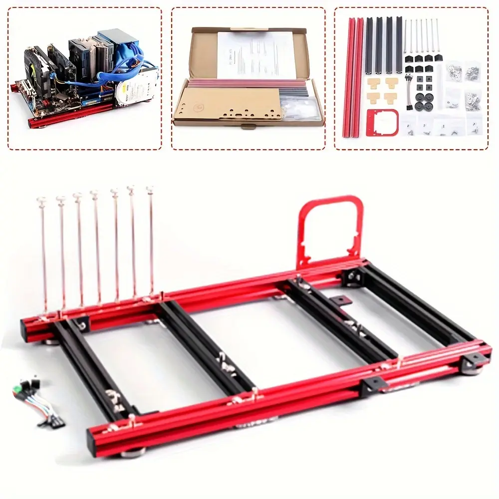 New Pc Atx Bare Frame Test Bench Open Air Case Water Cooling Fan 3D printing equipment
