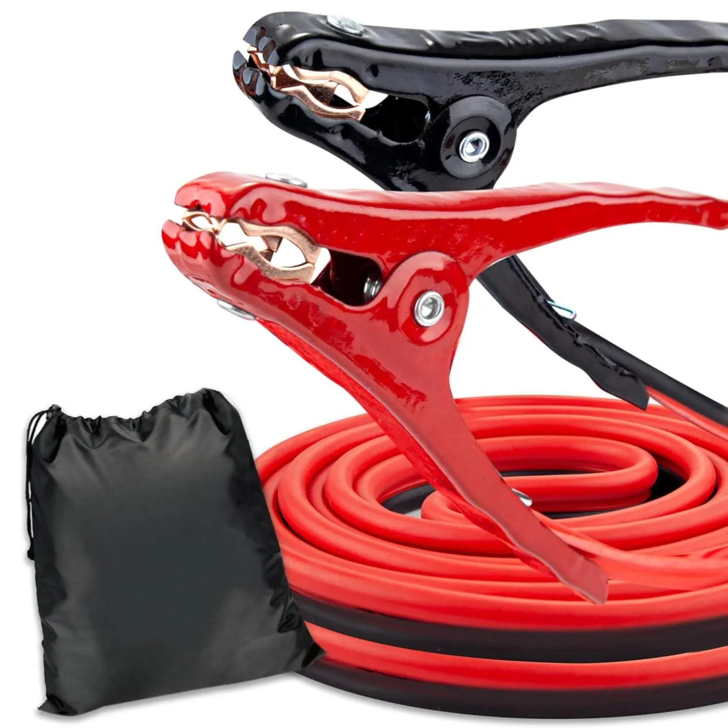 10 Gauge 12 Feet Jumper Cables for Car Heavy Duty Booster Cables with Carry Bag
