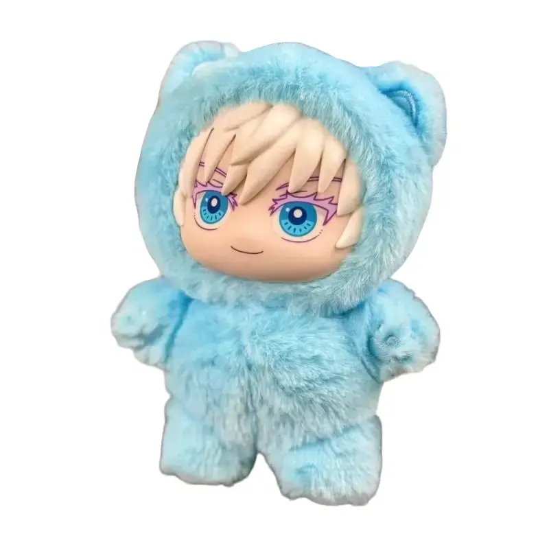 Jujutsu Kaisen Gojo Cat Onesie Stuffed Animal - Cute JJK Plush, Cute Stuffies, Soft Cuddly Japanese Anime & Manga Gift for Gojo Fans, Stuffed Toy Collectible
