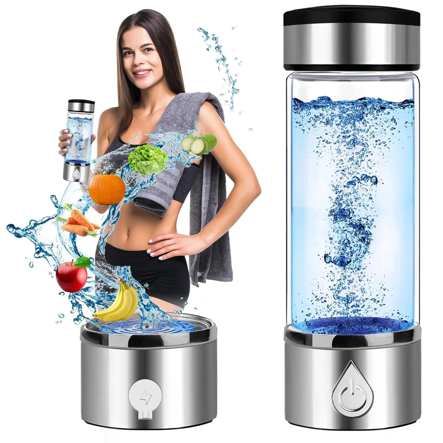 Hydrogen Water Bottle, Hydrogen Water Generator Bottle Hydrogen Water Bottle, Hydrogen Water Generator Bottle