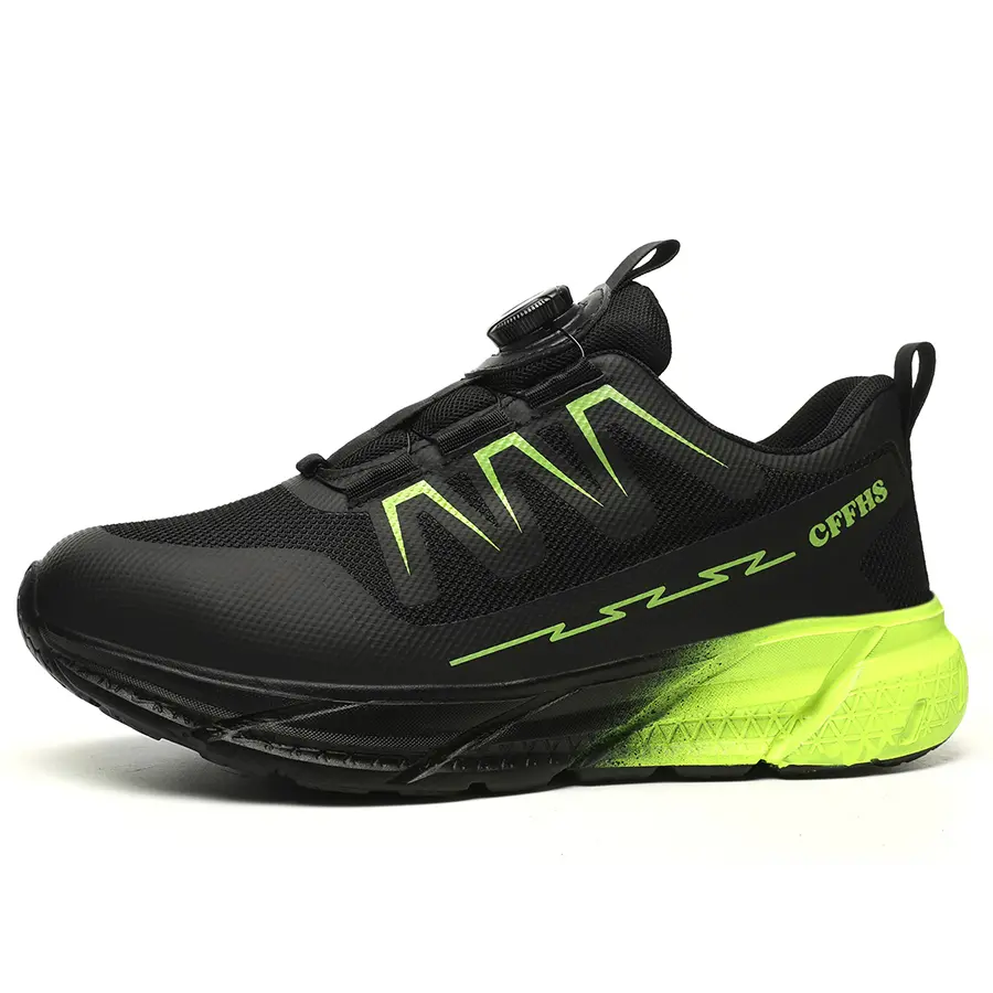 Women’s athletic work shoes with steel toe cap, impact protection, puncture resistance, lightweight and breathable—summer footwear Work Sneaker