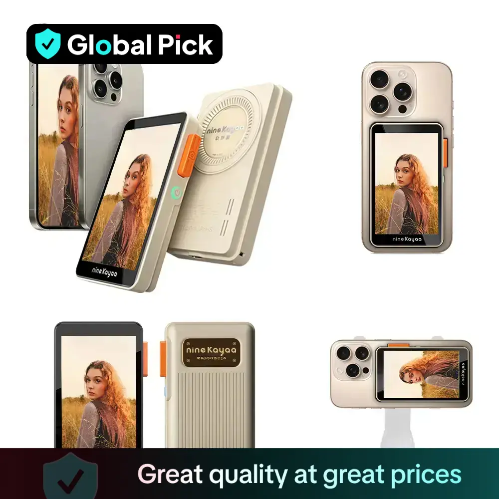 NINIEKAYAA XQ07 Handheld/XQ08 Magnetic Phone Rear Selfie Screen, Travel Selfie Same Screen Vlog Shooting Phone Display Screen Self Media Device