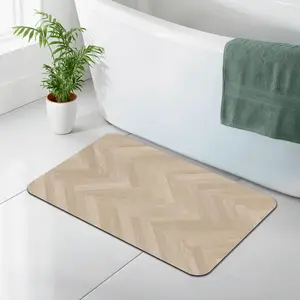 Non Slip Wood Grain Diatomaceous Earth Doormat   Fast Drying, Super Absorbent, Mildew Resistant Bath Mat for Bathroom, Kitchen & Entryway Print 40X60Cm(15.8*23.6In)