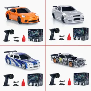 2.4G RC Drift Car 1/43 4WD Remote Control Car High Speed Four Wheel Drive Radio Controlled Mini Racing Car Model Boy Toy Gift