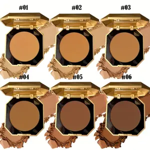 Bronzer & Contour Powder, 6 Shades, Matte Finish, Sweatproof, Highlight & Sculpt