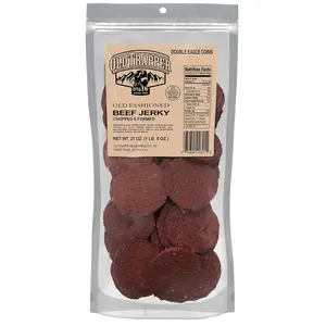 Old Trapper Double Eagle Beef Jerky, Old-Fashioned Flavor, 21 Ounce Package, Delicious Jerky Snacks, 10 Grams of Protein and 80 Calories per Serving (Pack of One)