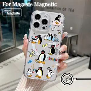 Creative Phone Case with Cute Cartoon Penguin / for iPhone 17 Air / 16 Plus / 15 Pro Max / 14 Pro / 13 / 12 / 11 / Full Protection Shockproof Phone Case / Suitable as a Gift for Family or Friends / Protective Accessories / TMYKLCX37