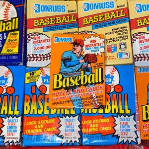 Donruss 1990 orange baseball pack