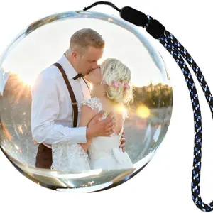 Creative WiFi Crystal Ball Player, APP Video Image Transfer, Portable Design with Lanyard, Ideal for Couples, Families, Students, Gift Idea, Desktop Decor
