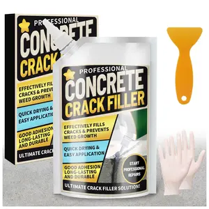 High-Elasticity Concrete Crack Filler – Self-Leveling Sealant for Driveways, Patios & Walkways | Waterproof & Weatherproof (17.6 fl oz)