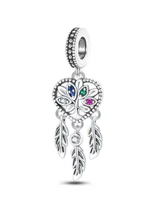 Bohemian Dreamcatcher Design Pendant, Fashionable Heart Shaped Tree Of Life Pendant for Bracelet Necklace Keychain, Trendy All-match & Exquisite Jewelry for Birthday Gift