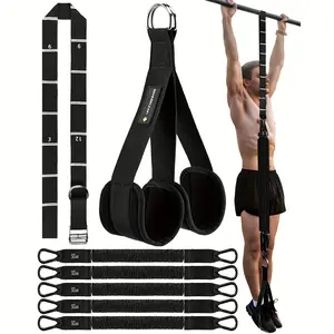 MANUEKLEAR Heavy-Duty Resistance Bands with Scale - 5 Adjustable 50lb Tension Straps for Knee & Ankle Support, Durable Nylon Fabric, Ideal for Strength Training & Rehabilitation, Exercise Band