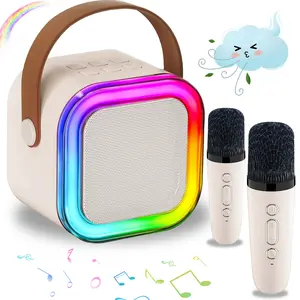 Mini Karaoke Machine, Perfect for Birthday Gifts, Birthday Parties & Family Entertainment, Portable Speaker with Bluetooth Microphone, Premium Karaoke Gift for All Ages