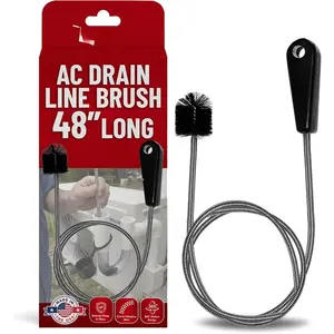 48" Flexible Tube Brush - Long Pipe Snake for Sink - AC Condensate Line Cleaning - Flexible Pipe Cleaner Brush for Hair,  & Clog Removal - Cleaner Tool - B313C by  Co.