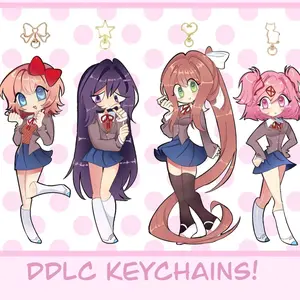 Doki Doki Literature Club Keychains! || DDLC