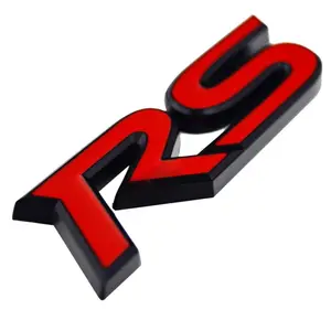 Rs Decal Pre-adhesive 3d Metal Emblem Badge For Chevrolet Chevy Cruze Camaro Malibu Spark Trax And Nissan Toyota Audi
