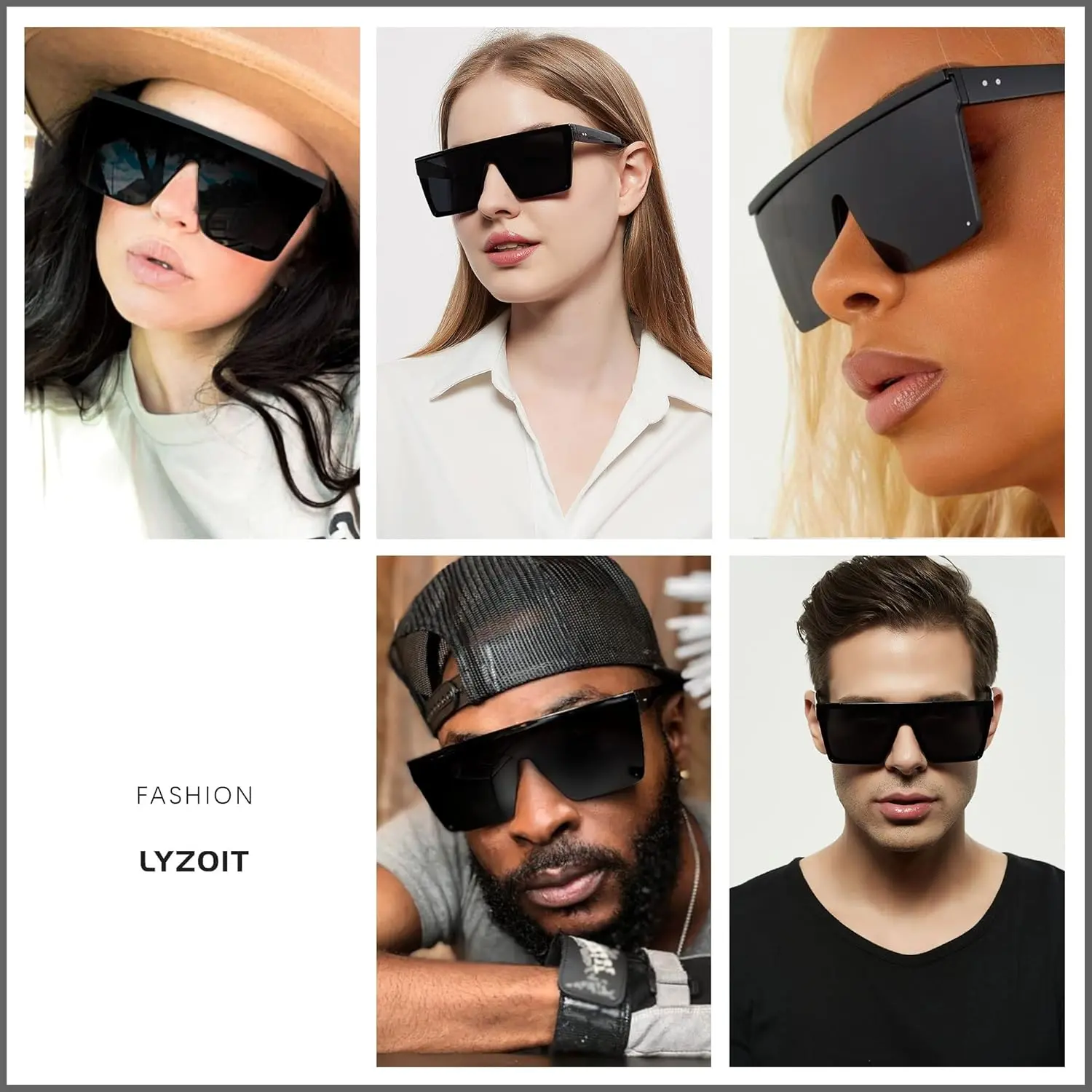Stylish Oversized Trendy Sunglasses for Women, Large Size  display picture 2