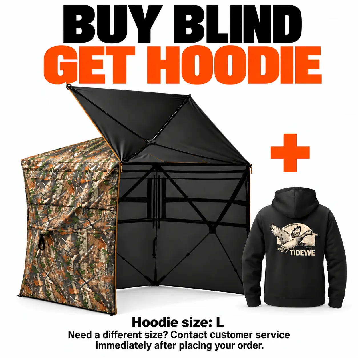 TIDEWE Hunting Blind See Through with Carrying Bag, 2-3 Person Pop Up Ground Blinds 270 Degree, Portable Resilient Hunting Tent for Deer & Turkey Hunting Camouflage Sliding Windows #Dealsforyoudays