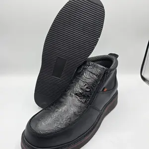 Raptor Boots -515  Non Slip zipper shoe casual with tooled print more Colors EXTRA comfort