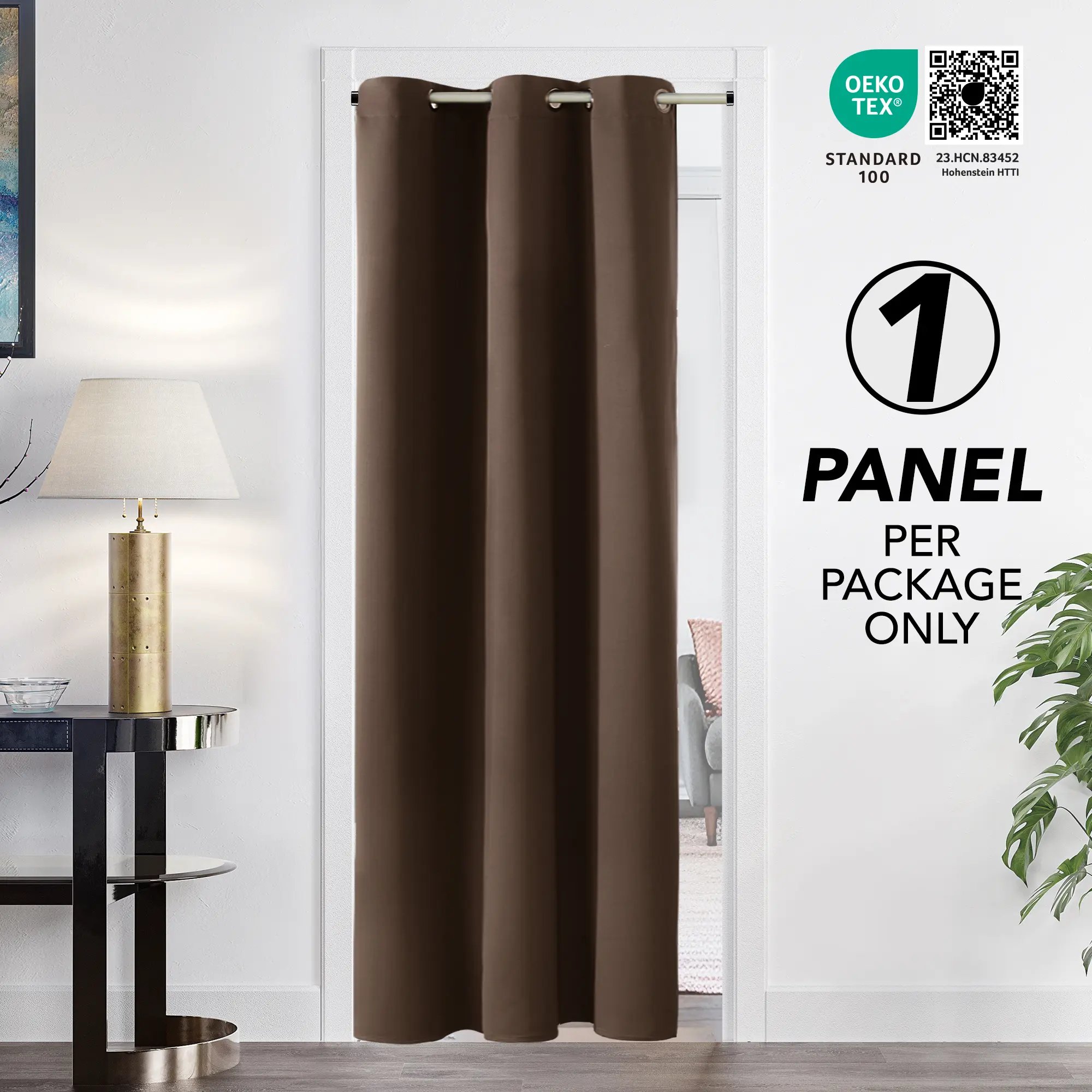 Plain Curtains ( 1 Panel ) Deconovo Solid Room Darkening Thermal Insulated Plain Grommet Window Curtain for Living Room